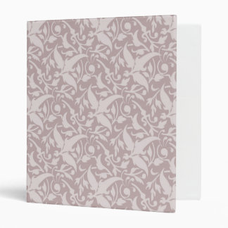 Classeur Motif floral vintage - rétro rouge