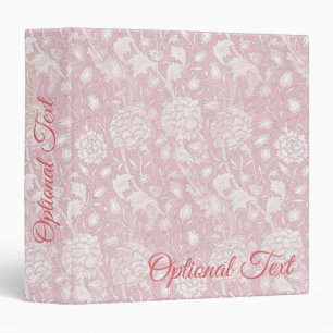 Classeur Motif Floral William Morris en rose