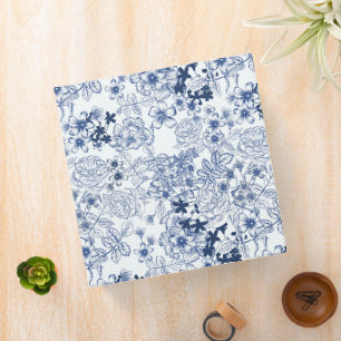 Classeur Motif Français Vintage Toile-De-Jouy