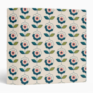 Classeur Motif Fun Jardin Retro