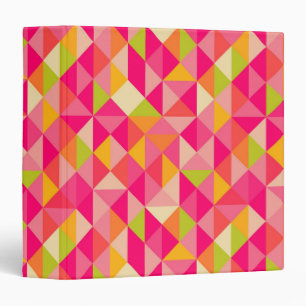 Classeur Motif géométrique de triangles