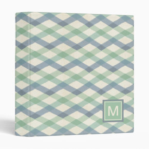 Classeur Motif géométrique en pastel du monogramme  