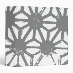 Classeur Motif géométrique gris