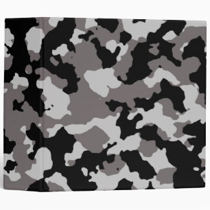 Classeur Motif gris militaire de camouflage