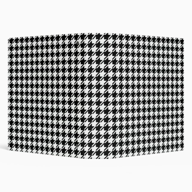 Classeur Motif Houndstooth BW (Arrière-plan)