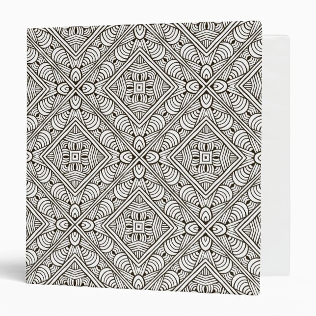 Classeur Motif inspiré (Devant/Intérieur)