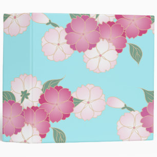 Classeur Motif japonais de fleurs de cerisiers