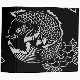 Classeur Motif japonais de tatouage en carpe