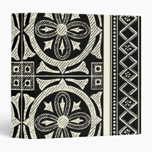 Classeur Motif Mandala noir et blanc par Vision Studio
