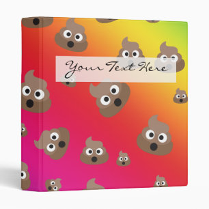 Classeur Motif mignon d'Emoji de dunette d'arc-en-ciel