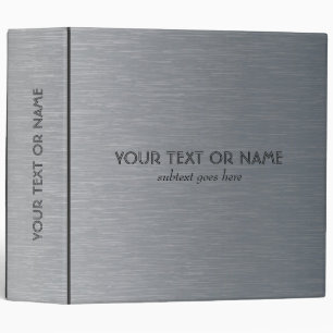 Classeur Motif-Modèle en aluminium brossé gris clair