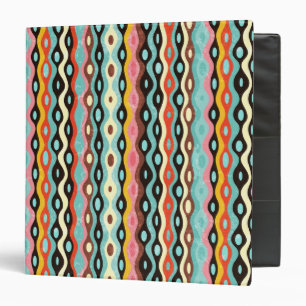 Classeur Motif multicolore abstrait