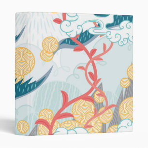 Classeur Motif naturel d'inspiration asiatique