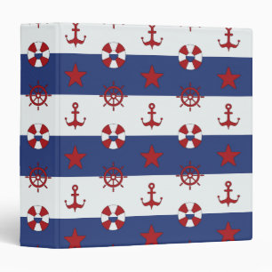 Classeur Motif nautique de bannière étoilée