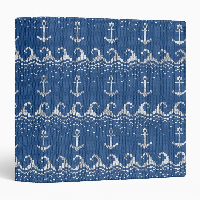 Classeur Motif nautique de Knit (Devant/Côté)