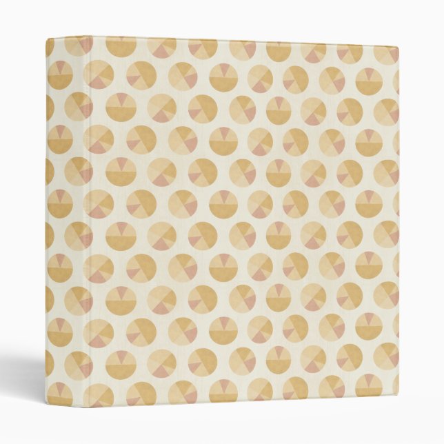 Classeur Motif orange de cercle d'étape | de Geo de (Devant/Côté)