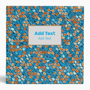 Classeur Motif orange et bleu