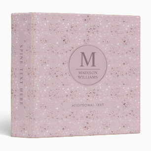 Classeur Motif Pailleté Or Rose Pâle Douceur Douce Personna