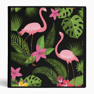 Classeur Motif Peacock rose avec carte postale