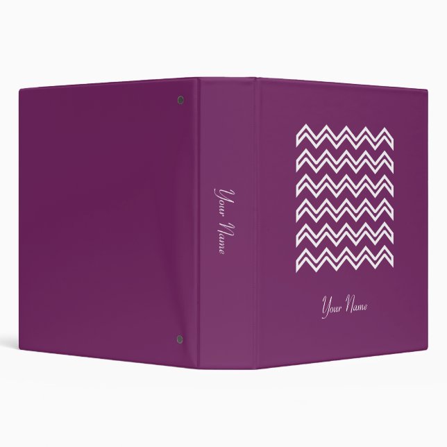 Classeur Motif pourpre magenta frais de Chevron (Arrière-plan)