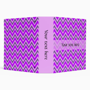 Classeur Motif Purple Chevron