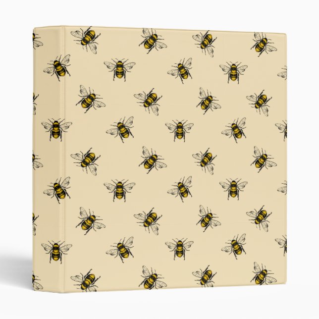 Classeur Motif Queen Bee (Devant/Côté)
