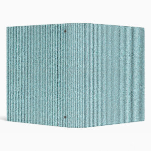 Classeur Motif rayé en corduroy aqua décontracté 