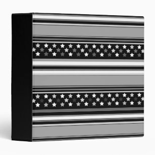 Classeur Motif rayé horizontal avec des étoiles