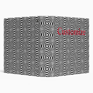 Classeur Motif rayonnant noir blanc Thunder_Cove