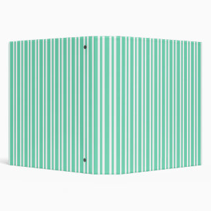 Classeur Motif rayures blanches Aquamarine