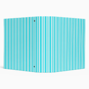 Classeur Motif Rayures Bleu Blanc