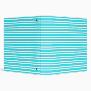 Classeur Motif Rayures Bleu Blanc