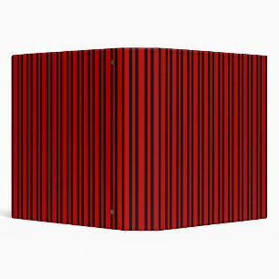 Classeur Motif rayures rouges noires