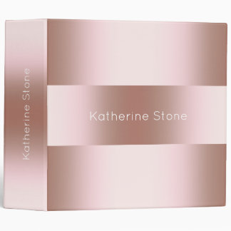 Classeur Motif rose d'or de poussin moderne élégant