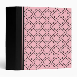 Classeur Motif rose et noir