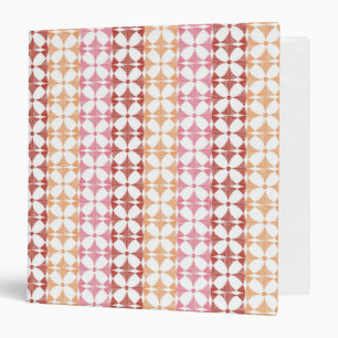 Classeur Motif rouge géométrique de rayures d'ikat