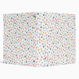 Classeur Motif sans couture points colorés