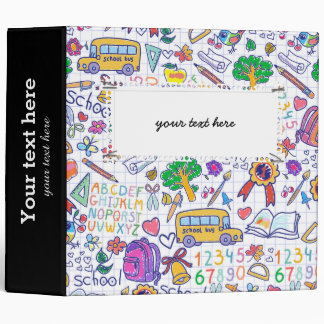 Classeur Motif scolaire