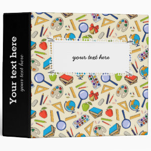 Classeur motif scolaire