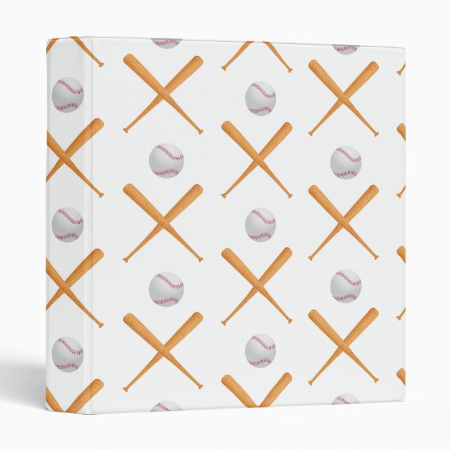 Classeur Motif sportif de baseball Batup (Devant/Côté)