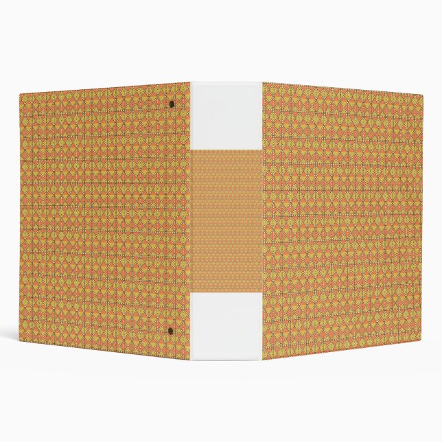 Classeur Motif symétrique orange, jaune et marron w (Arrière-plan)