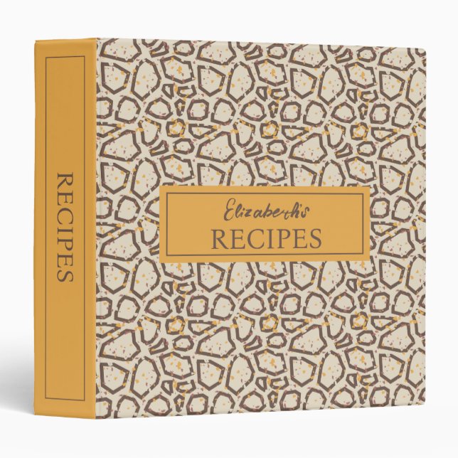 Classeur Motif Terrazzo moderne (Devant/Côté)