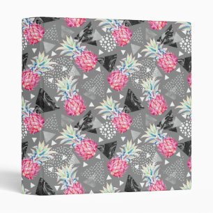 Classeur Motif texturisé par ananas géométrique