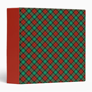 Classeur Motif traditionnel de plaid de Noël