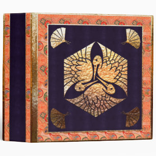 Classeur Motif traditionnel japonais du cygne