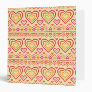 Classeur Motif tricoté par Saint-Valentin