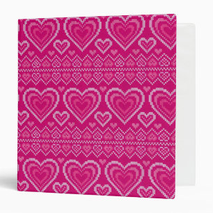 Classeur Motif tricoté par Saint-Valentin 2