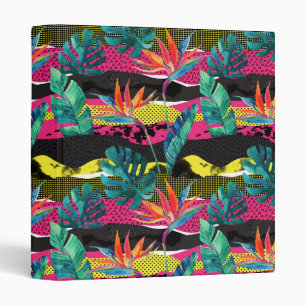 Classeur Motif tropical abstrait de texture de néon