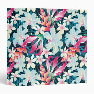 Classeur Motif tropical coloré