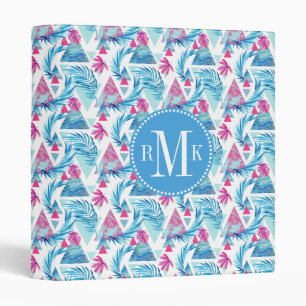 Classeur Motif tropical de feuille d'aquarelle abstraite